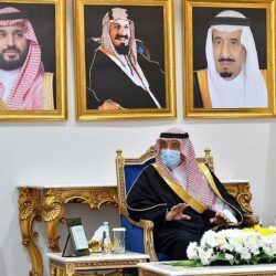 سمو الأمير فيصل بن خالد بن سلطان يستقبل قائد المنطقة الشمالية