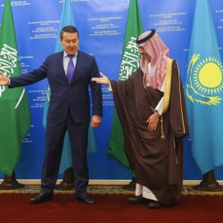 رئيس جمهورية كازاخستان يستقبل سمو وزير الخارجية
