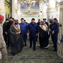 الرئيس الشيشاني يُغادر المدينة المنورة