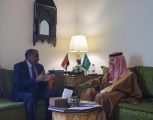 سمو وزير الخارجية يلتقي وزير الخارجية السوداني المكلف