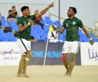 المنتخب السعودي الأول لكرة القدم الشاطئية يتغلب على نظيره اللبناني في ختام مشاركته في بطولة غرب آسيا