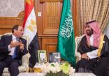 سمو ولي العهد يلتقي رئيس جمهورية مصر العربية