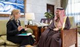 سمو الأمير فيصل بن بندر يستقبل سفيرة جمهورية سويسرا الاتحادية لدى المملكة