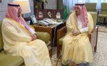 سمو أمير منطقة الرياض يستقبل سمو محافظ الدرعية