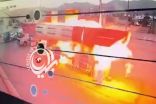 بالفيديو …لحظة انفجار محطة وقود في نجران بطريقة مروعة