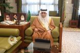استقبل الأمير فيصل بن بندر بن عبد العزيز أمير منطقة الرياض في مكتبه بقصر الحكم اليوم، رئيس وأعضاء المجلس البلدي بالرياض