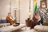 سمو الأمير عبدالعزيز بن سعود بن نايف يستقبل سفير دولة قطر لدى المملكة