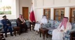 أمير دولة قطر في الديوان الأميري بالدوحة يستقبل الأمير خالد بن سلمان نائب وزير الدفاع
