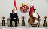 الأمير تميم بن حمد يرحب بالزيارة التاريخية للرئيس السيسي في قطر