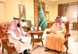 سمو محافظ جدة يستقبل مدير فرع صندوق التنمية الزراعية بمنطقة مكة المكرمة