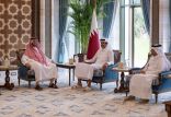 سمو أمير دولة قطر يستقبل سمو الأمير تركي بن محمد بن فهد