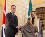 سمو وزير الخارجية يعقد اجتماعاً مع وزير خارجية المملكة المتحدة