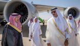 أمير دولة قطر يغادر الرياض