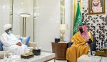 سمو الأمير عبدالعزيز بن سعود يستقبل سفير جمهورية السودان لدى المملكة