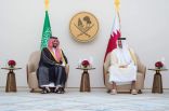سمو ولي العهد يصل دولة قطر في زيارة رسمية لترؤس وفد المملكة في الدورة الـ 44 للمجلس الأعلى لمجلس التعاون الخليجي واجتماع المجلس التنسيقي السعودي القطري